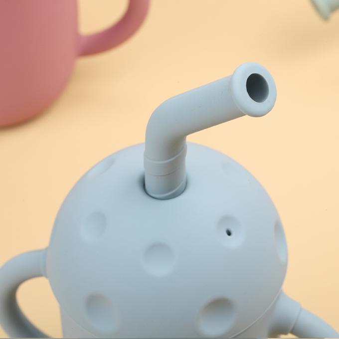 Neuer organischer Pilz-geformtes Kleinkind Sippy höhlt des Entwurfs-2021 Baby-Trainings-Silikon-Schalen BPA freie mit Strohen