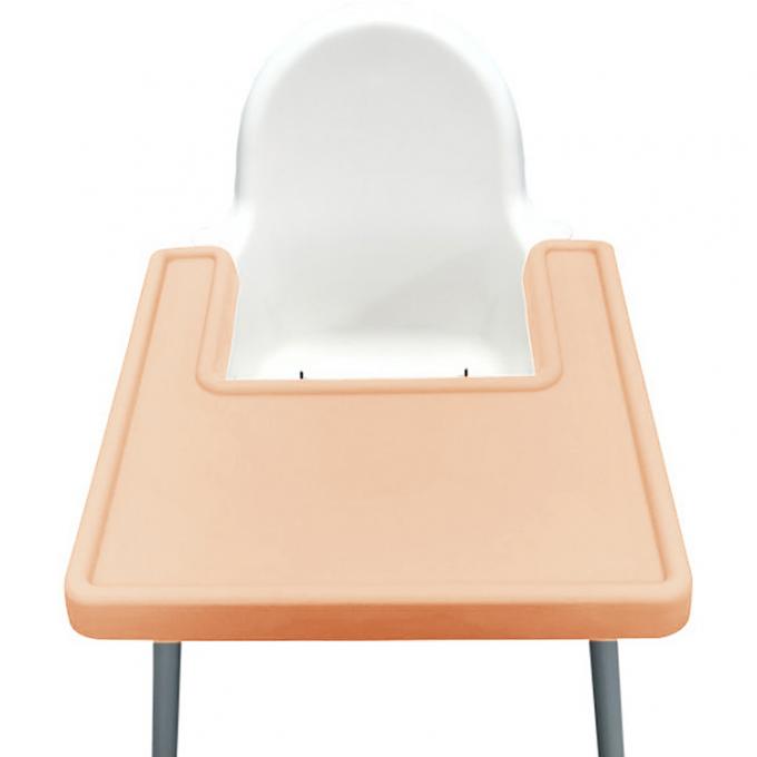 Kundengebundene Logo Naturally Slip Resistant Food-Grad-Silikon-Platzmatte Abdeckungs-Baby Highchair-Silikon-Fütterungsbaby-Matte