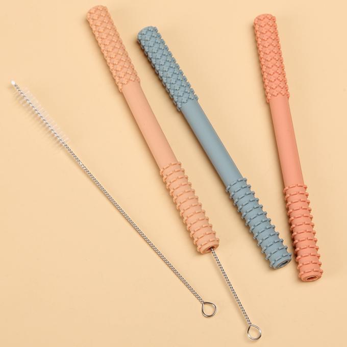 2021 neues Produkt-Zahnenrohre kauen Stock Teether-Baby-molares Stock-Spielzeug mit Bürste