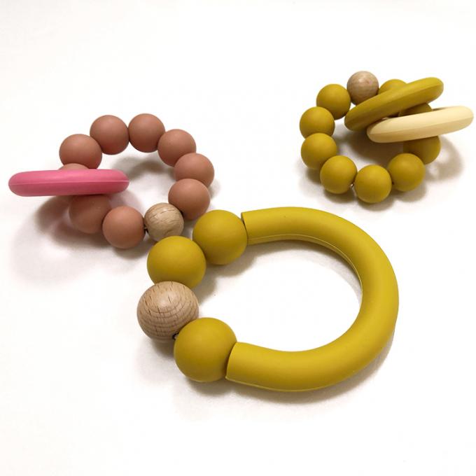 Neue Produkt-Baby Teether Toy Sensory Silicone Teething Rings für Babys