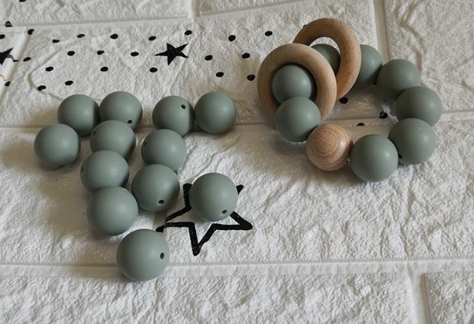 20mm Silikonperlenbaby teether Silikonperlen für Halsketten