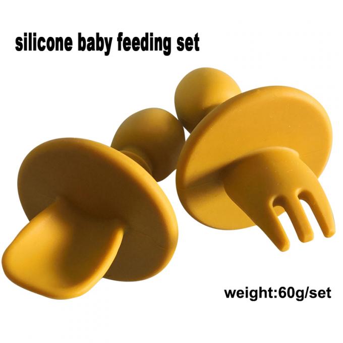 SILIKONlöffel des mini kleinen Babys Amazonas-Verkaufsschlagers Fütterungsund Gabelsatzsuppe
