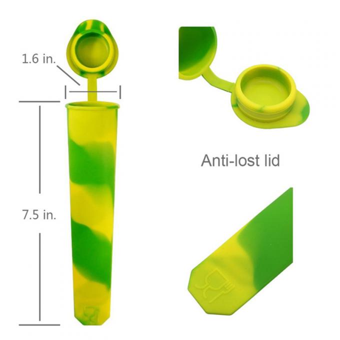 6 Eis-Würfel Tray Ice Pop Maker der PC-Silikon-Eis am Stiel-Form-Wassereis-Form-DIY