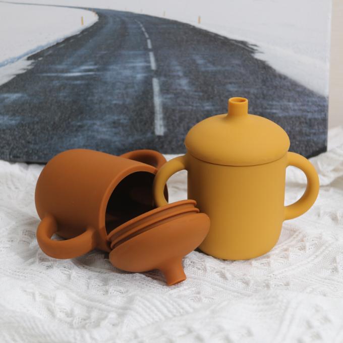 2021 späteste Entwurfsbabys, zum der Produkt Kindersilikonschale mit sippy Schale des Strohsilikon-Babys zu benutzen