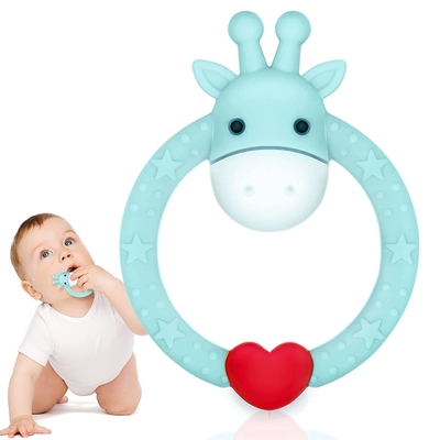 Easily Cleaning Allergy Friendly Silicone Teething Toy For New Born Baby