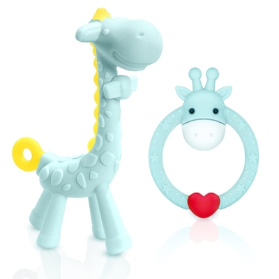 Easily Cleaning Allergy Friendly Silicone Teething Toy For New Born Baby