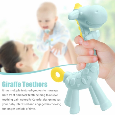 Easily Cleaning Allergy Friendly Silicone Teething Toy For New Born Baby