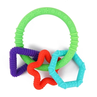 Pain Relief Unbreakable Dust Proof Silicone Baby Teething Toy for Breast Feeding Babies
