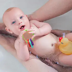 Pain Relief Unbreakable Dust Proof Silicone Baby Teething Toy for Breast Feeding Babies