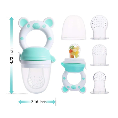 Pink Stain Resistant Infant Fresh Silicone Teether Toy For 3-24 Months