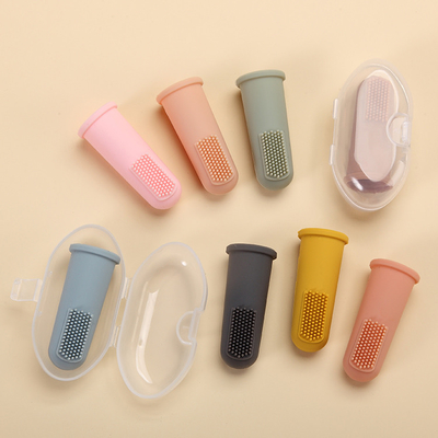 Soft Infant Food Grade Silicone Finger Toothbrush 0-6 Months 6-12 Months