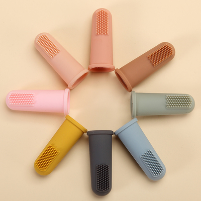 Soft Infant Food Grade Silicone Finger Toothbrush 0-6 Months 6-12 Months