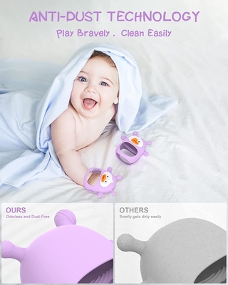 OEM Penguin Shape BPA Free Teething Toys For Infants 3+ Months