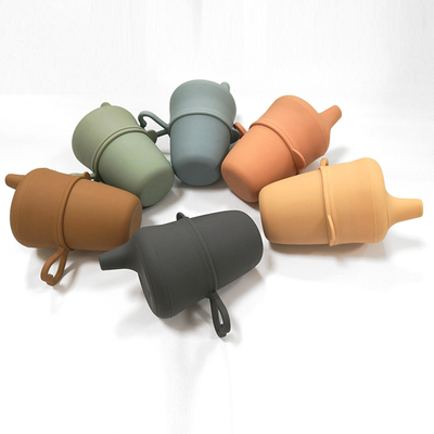 Unbreakable BPA Phthalate Free Sippy Cups Baby Silicone Sippy Cup Lids