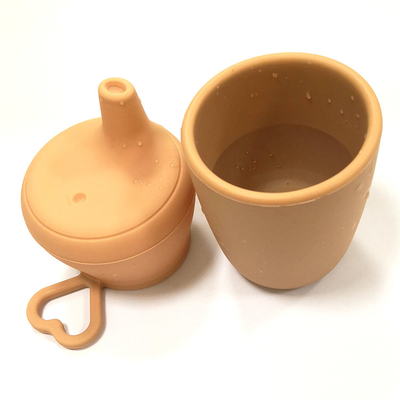 Unbreakable BPA Phthalate Free Sippy Cups Baby Silicone Sippy Cup Lids